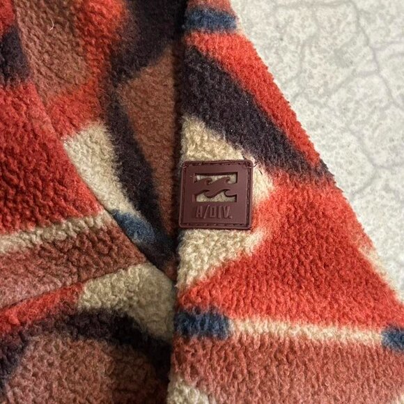 Fall Tones Aztec Billabong Fleece Jacket - Picture 3 of 5